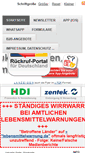 Mobile Screenshot of produktrueckrufe.de